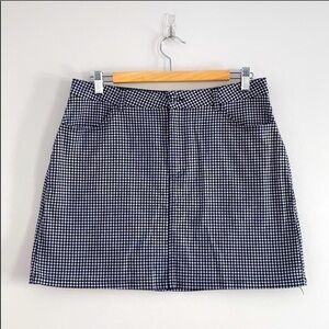 Forever 21 Black and White Checkered Mini Skirt Size L
